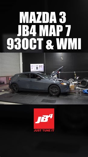 Burger Motorsports on Instagram: "JB4 Map 7 on 93 octane takes the Mazda 3 to a whole different level. With a Stage 1 high flow intake and water meth injection, this setup laid down 255 wheel horsepower and 368 wheel torque on the dyno. That’s gains of 53 wheel horsepower and 94 wheel torque over the stock baseline, showing just how much potential this platform really has when pushed the right way. #burgermotorsports #jb4tuned #jb4 #burgertuning #mazda"