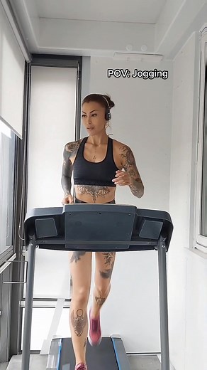 Nuff said! #pov #jogging #runmotivation #gym #runtok #running #tattooed