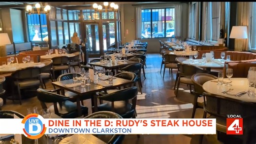 WDIV Local 4 / ClickOnDetroit's Live in the D spotlights Rudy's Prime Steakhouse as it marks one year in the historic space once home to the beloved Rudy’s Market, honoring the legacy while defining a new dining destination in downtown Clarkston. | Near Perfect Media