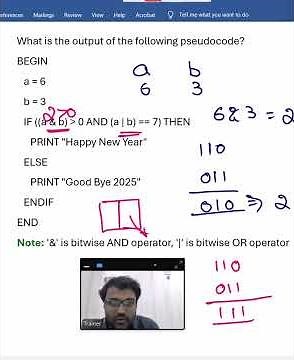 🎉 Happy New Year – Pseudocodes 🎉