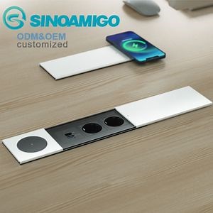 [Hot Item] Sinoamigo Desktop Sliding Table Top Pop up Box Hidden Desktop Socket