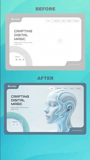 Modern Futuristic Website Design | Wireframe to Stunning Website #futuristic #animation #gsap
