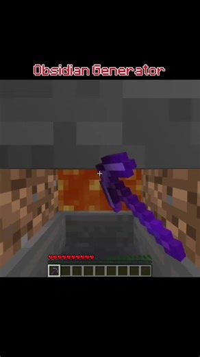 Obsidian Generator [] tutorial in January/11/2025 #minecraft #genshinimpact #roblox