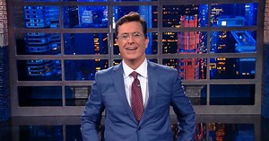 Colbert’s "Late Show" debut features Clooney, politics and satire