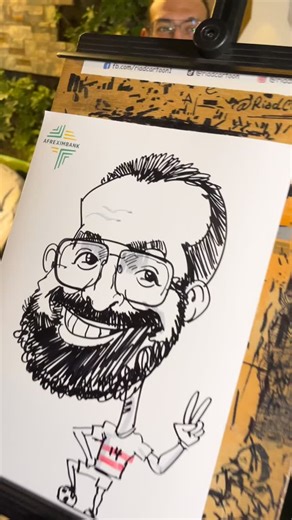 11 reactions | كاريكاتير زملكاوي اصيل #riadcartoon #livecaricature #events #live #caricature #zamalek | Ahmad Riad | Facebook