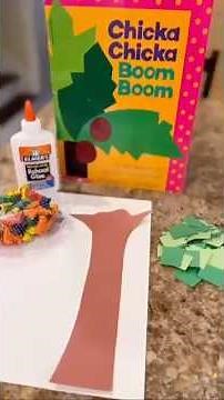 Chicka Chicka Boom Boom craft #prekcrafts #kidscrafts #crafts #toddlerfun