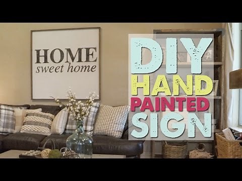 DIY Hand Painted Sign | Shanty2Chic