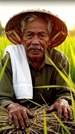 Straw Mulch Layer: Compressive Settle & Golden Rim Scattering (Loop)