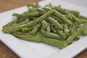 Fresh Roasted Parmesan Garlic Green Beans