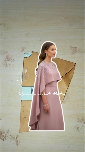 Cape pattern #sewing #ussewtips #fashion #shortvideo #sewingtutorial