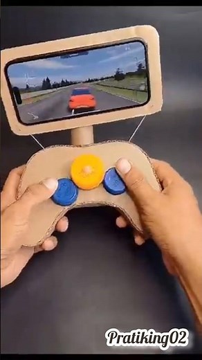 DIY Cardboard Mobile Game Controller | #project @Pratiking02 #shorts