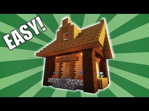 Easy Minecraft Starter House Tutorial [Building Tutorial]