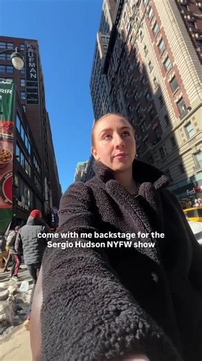 Backstage at Sergio Hudson's Fashion Week Show