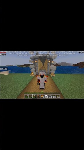 i build a bridge 🌉 in my base Minecraft