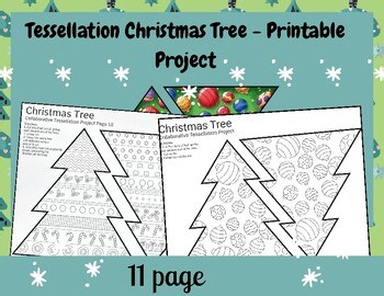 Tessellation Christmas Tree - Printable Project-thanksgiving