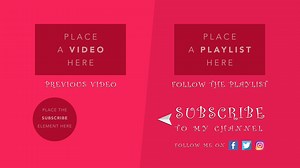 Youtube end screen template