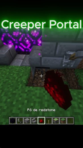 CREPPER PORTAL TUTORIAL BUILD #minecraft #build