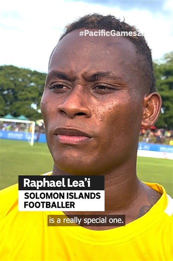 Solomon Islands' star striker Raphael Lea'i says he’s not focusing on anything beyond this weekend's grand final match against New Caledonia in the men's football. Lea'i became the first Solomon Islander to ever sign for a professional European club when he joined FK Velež Mostar at the start of this year, and local fans want to know what'll happen after his contract ends. We spoke with Lea'i after this week's win against Fiji at the Pacific Games, but he said the "historic" grand final was his 