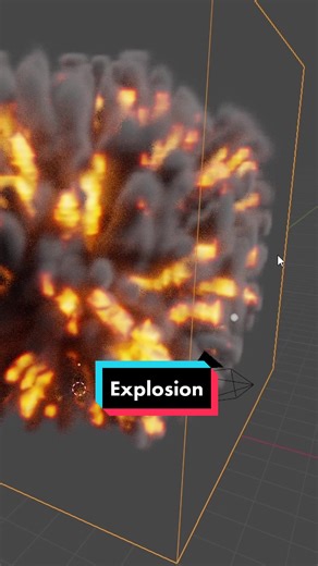 Explosion in Blender. #blender3d #3dartist #explosion #vfx #simulation #physics #3drender