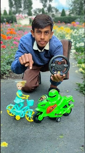 Electronic ladies cycle With RC BMW Bike 🏍 🔥