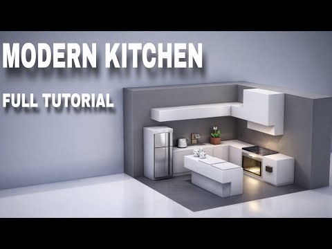 Minecraft modern kitchen tutorial🏠 | #minecraft #kichen