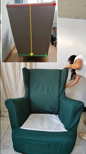 #ikea strandmon chair cover, how to measure and order a wingback sofa cover,Custom-made slipcover