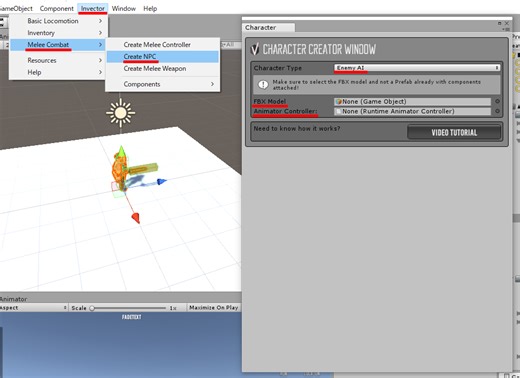 拡張エディタ　Third Person Controller - Melee Combat Template　使い方まとめ　アセット真夏のアドカレ8/27 ~敵の作成~