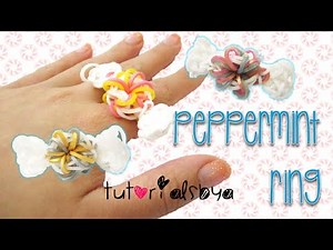 Peppermint Ring Rainbow Loom Tutorial | How To