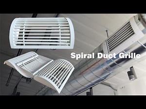 Air conditioner aluminum supply air curved linear bar grilles diffusers for spiral duct