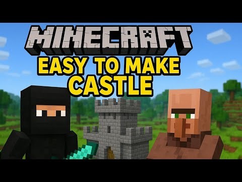 Minecraft Survival 🔥 Easy Small Castle Build | Ninja & Villager Funny Moments