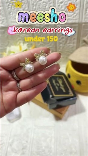 Korean earrings meesho haul #minivlog #aestheic #vlog #haul #meesho #meeshofinds #aesthetic #korean