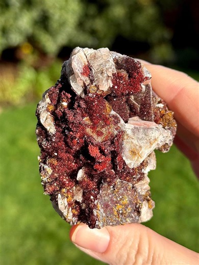 High Quality Druzy Quartz on Red Manganese W/hematite, Pyrolusite & Barite - Mineral Specimen - Gifts for Nature Lovers - Crystal Home Decor - Etsy
