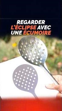 Voici comment voir l'éclipse sans lunettes !