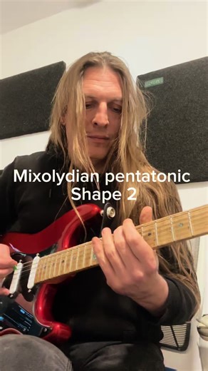 Mixolydian pentatonic shape 2. For online lessons message mnmguitarlessons@gmail.com or go to www.martinmickels.com #guitar #guitartutorial #guitarlesson #pentatonic #scales