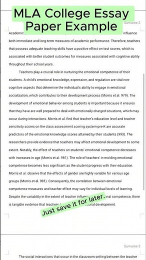 MLA College Essay Paper Example on Teacher and Student Potentials