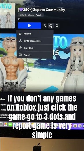 #comment #subscribe how to report any game you don’t like inappropriate Tutorial 1 ￼