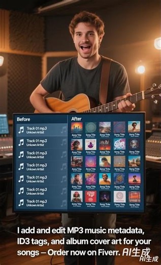 “MP3 Metadata & Album Art Editing – Fiverr Service” music - song