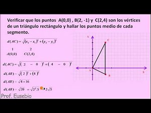 Trigonometría Analítica: Ejercicio modelo distancia entre dos puntos. Parte 4/4