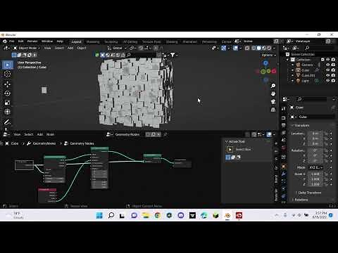 Geo nodes distribute points on faces tutorial