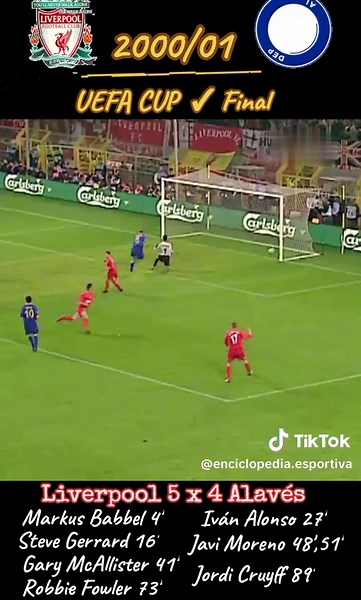 Liverpool vs Alavés UEFA Cup Final Highlights 2001