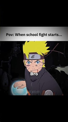 When school fight start...💀🔥 #jjk #naruto #goku #gojo #anime #shorts