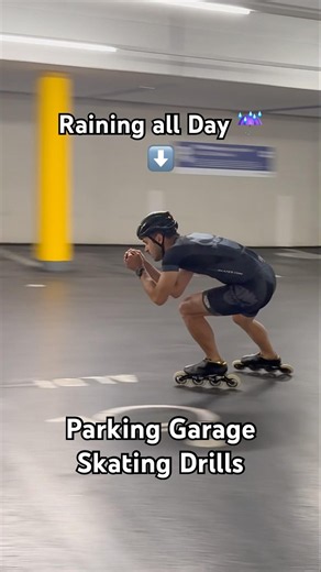 Rain Couldn't Stop My Skating Training 🌧️🛼 #inlineskating #patinaje #speedskating