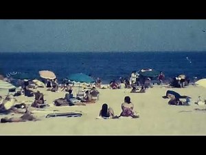 1960's Footage of People at the Beach on a Sunny Day