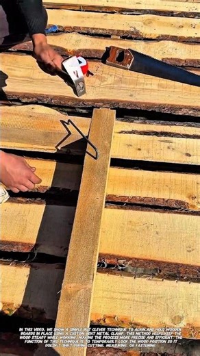 Simple Wood Alignment Trick Using Metal Clamp | Smart Carpentry Technique.