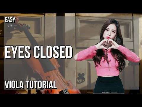 SUPER EASY: How to play Eyes Closed by Jisoo ft Zayn on Viola (Tutorial)