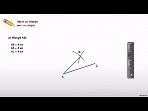 Tracer un triangle avec le compas (Collège / Primaire)