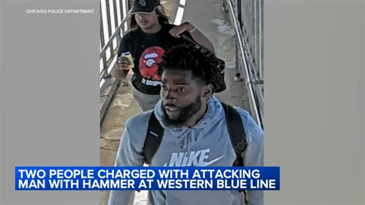 Suspects charged in hammer attack at CTA Western Blue Line station, Chicago police say