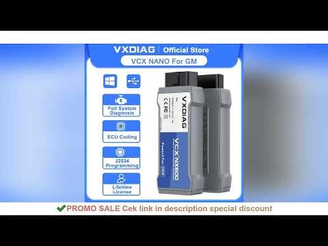 VXDIAG VCX NANO for GM Diagnostic Tool Car OBD2 Scanner J2534 Programming ECU Coding All System Diag