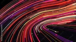 Abstract colorful lines vector background, stylish color background