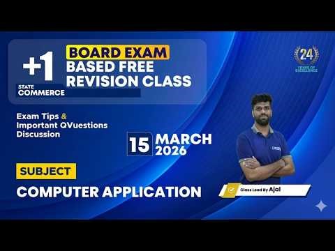 PLUS ONE|| COMPUTER APPLICATION - EXAM QUESTIONS | WINNER'S AI || AJAL SIR 14.03.2026